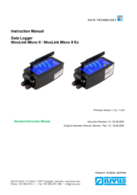 Instruction Manual | Data Logger NivuLink Micro II / NivuLink Micro II Ex (Rev. 12)
