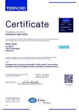 ISO Certificate 14001
