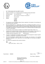 EC type examination certificate P-Series