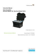Instruction Manual | NivuFlow Mobile 750 / NivuFlow Mobile 750 Ex (Rev. 07)