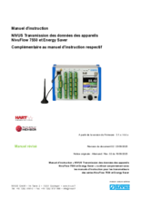Manuel d'instruction | NIVUS Transmission des données des appareils NivuFlow 7550 et Energy Saver - Complémentaire au manuel d'instruction respectif (Rev. 02)