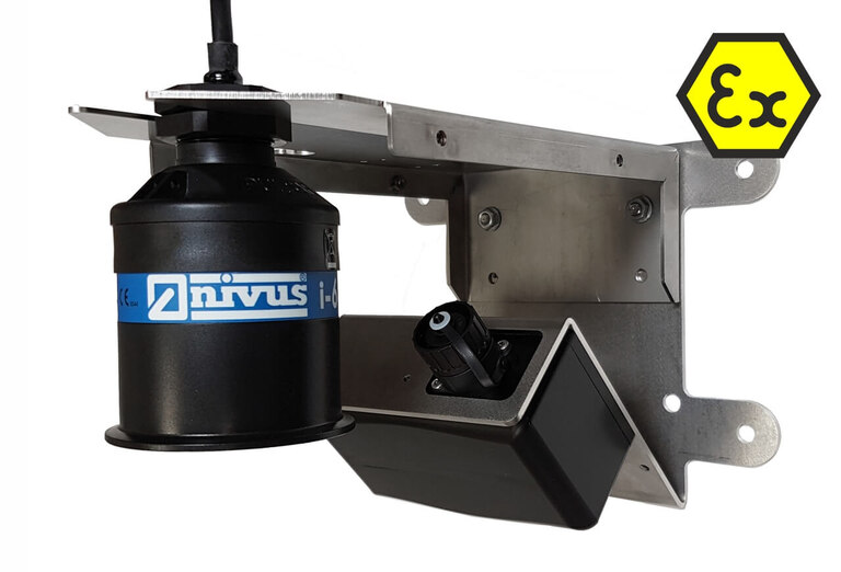 [Translate to English:] Berührungslose Durchflussmessung OFR Radar Kompaktgehäuse