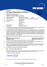 EU-Type Examination Certificate "NivuLink Micro II / NivuLink Micro II Ex"