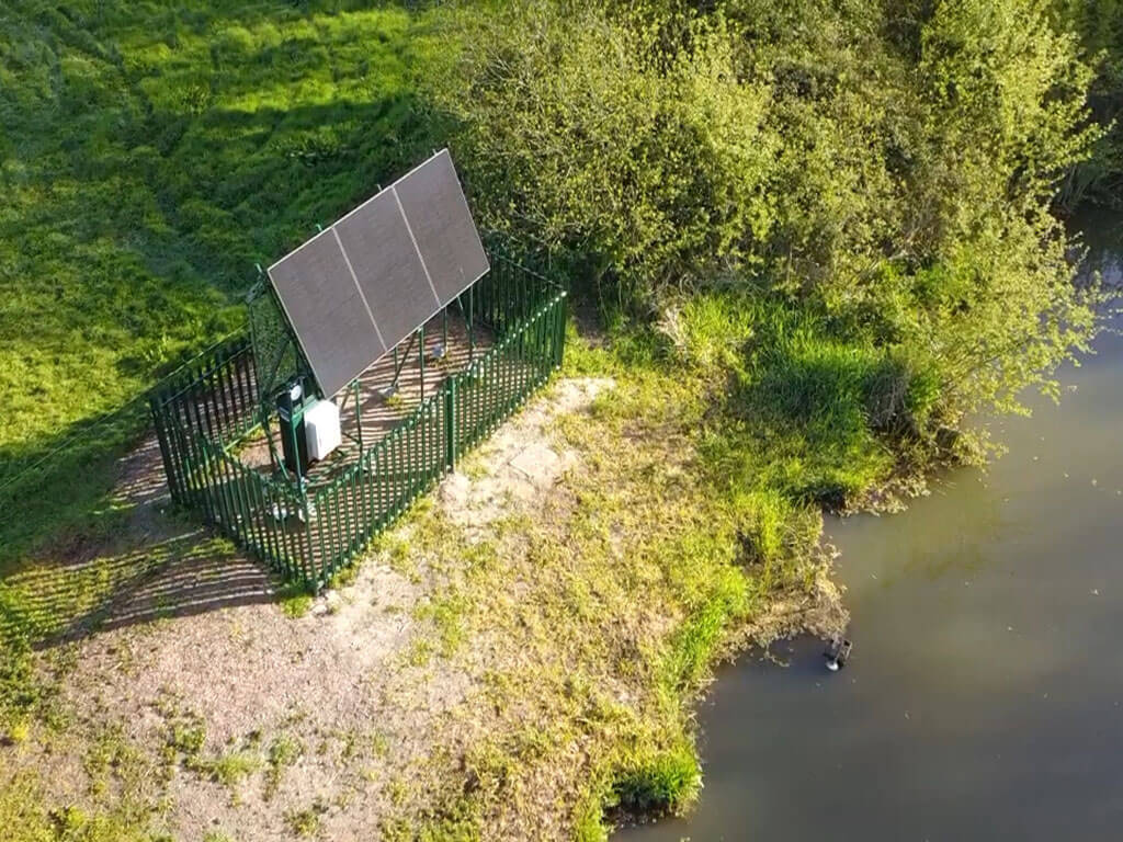 Solar Array with wireless communications and satellite timing controls