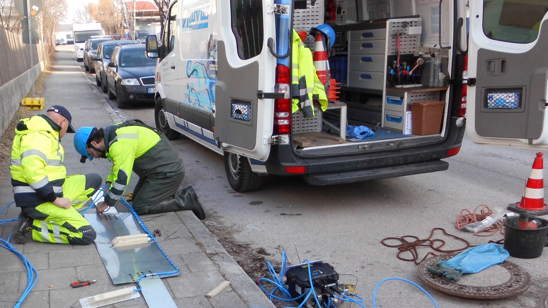 Preparations for flow meter installation